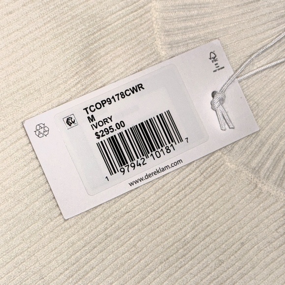 Derek Lam 10 Crosby Kassandra Rib-Knit Button-Cuff Sweater – Ivory – NWT - Picture 4 of 7